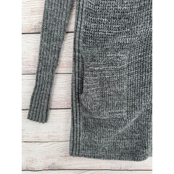 prAna Yunna Moto Zip Duster‎ Cardigan Sweater Women's Medium Gray - Picture 5 of 13